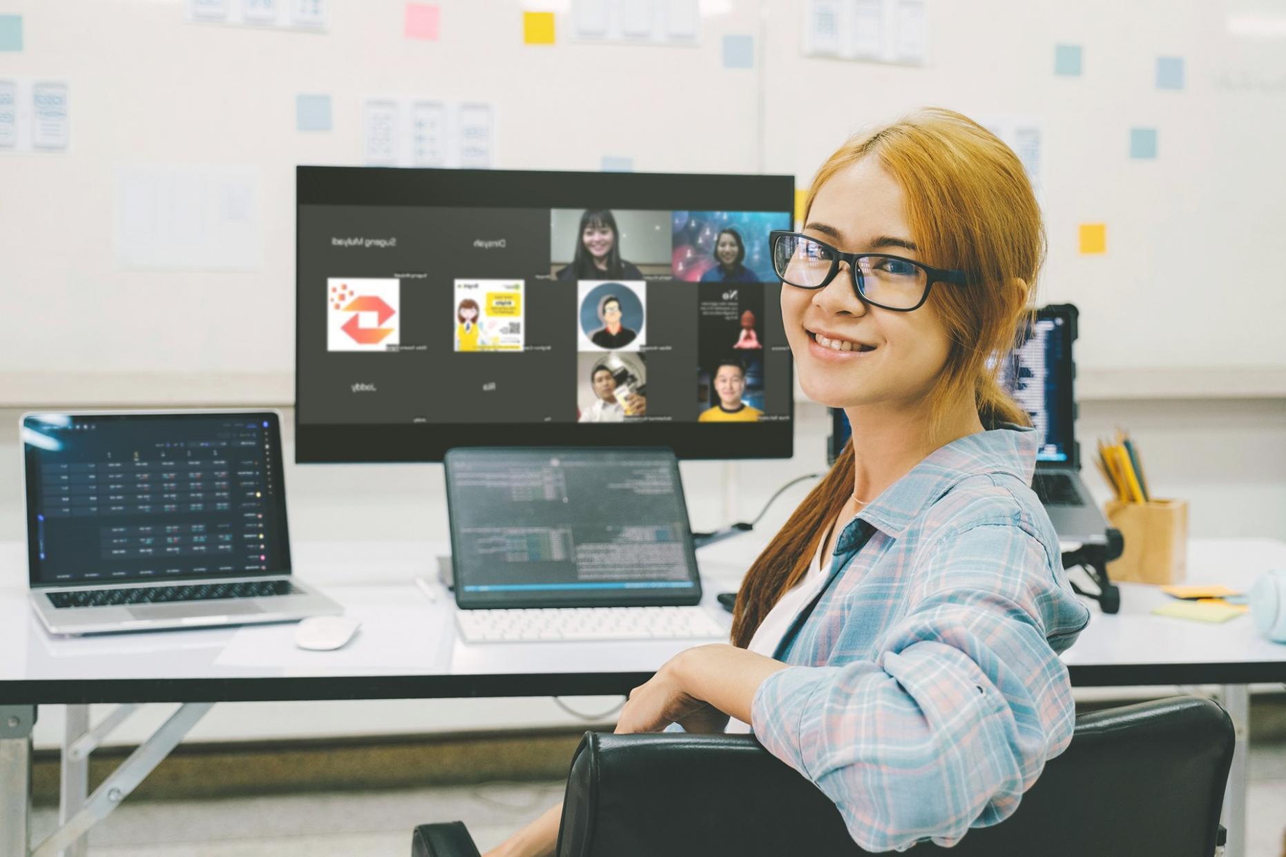 Professional market analysis workspace with financial charts and data visualization